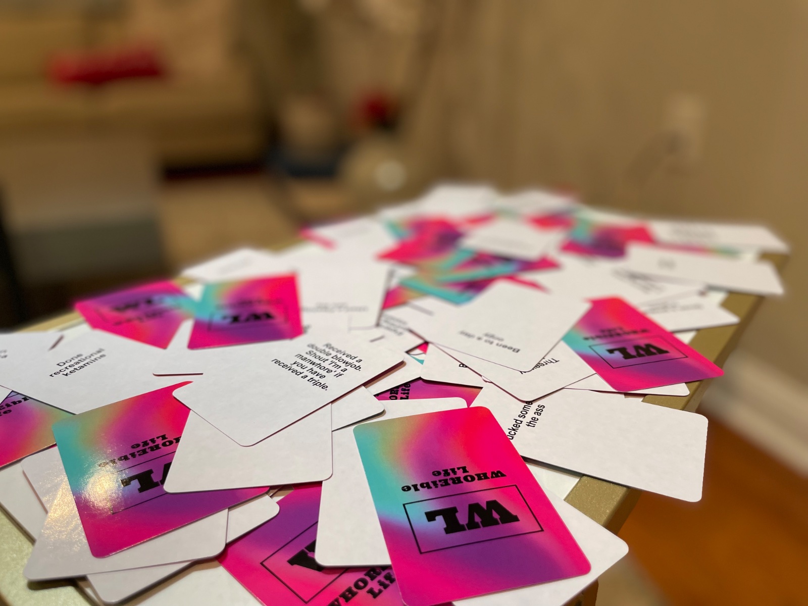 WHOREible Life cards