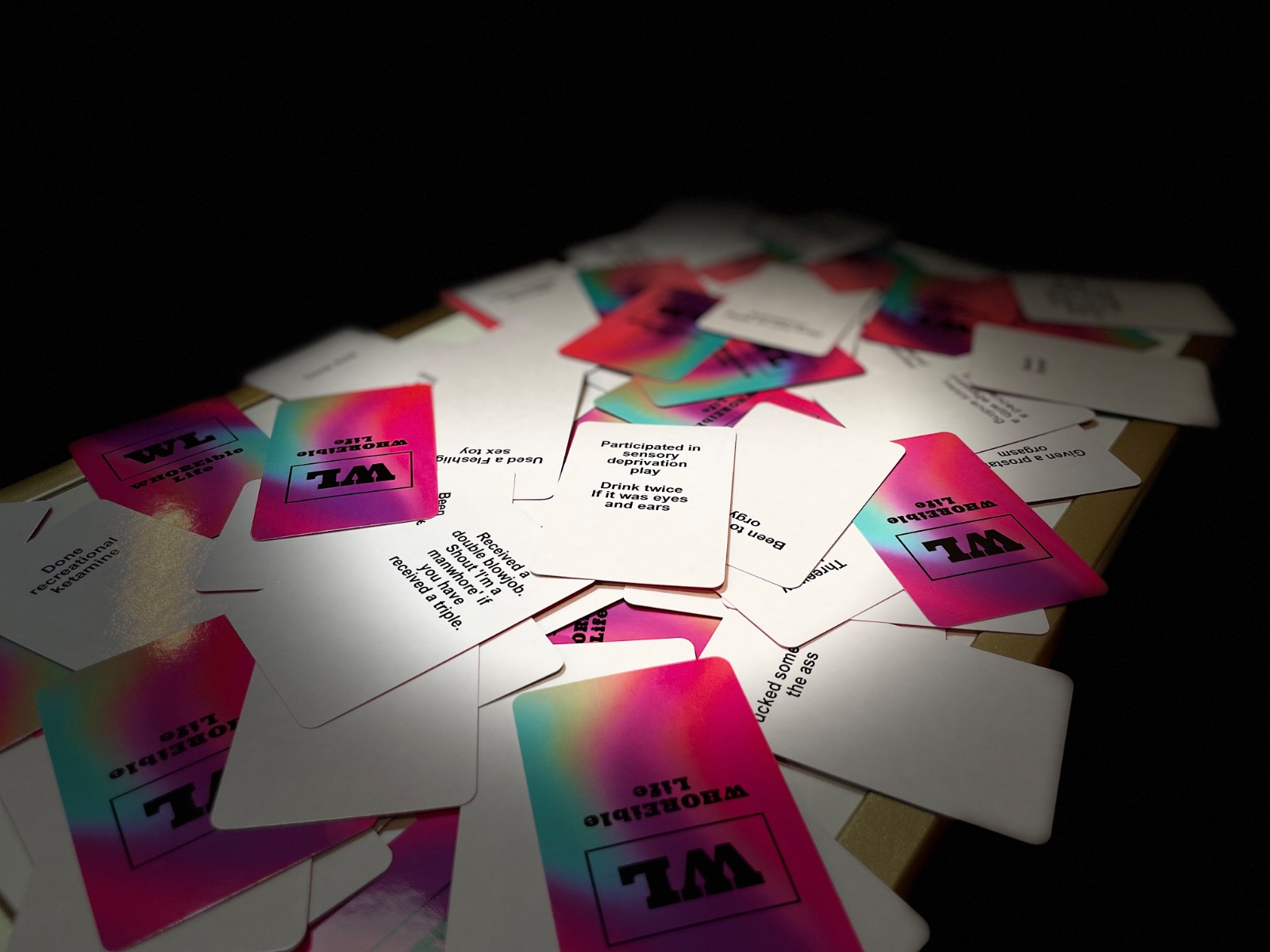 WHOREible Life cards